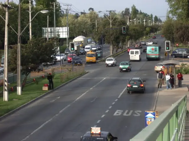 Desde hoy inician trabajos de habilitación de pistas de buses en Camino a Melipilla