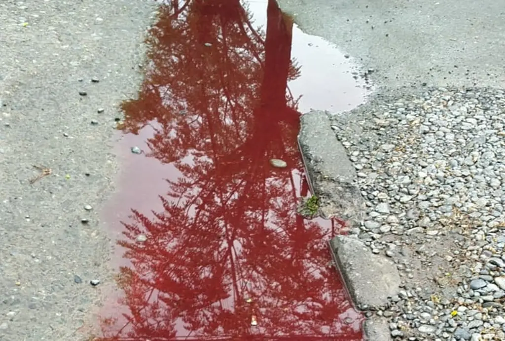 agua roja