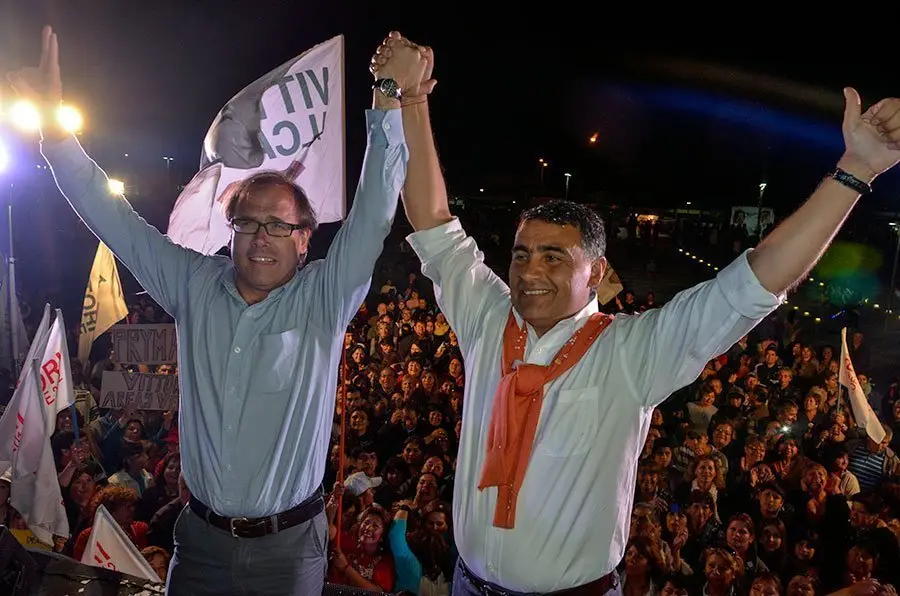 Undurraga llegó a celebrar con Christian Vittori