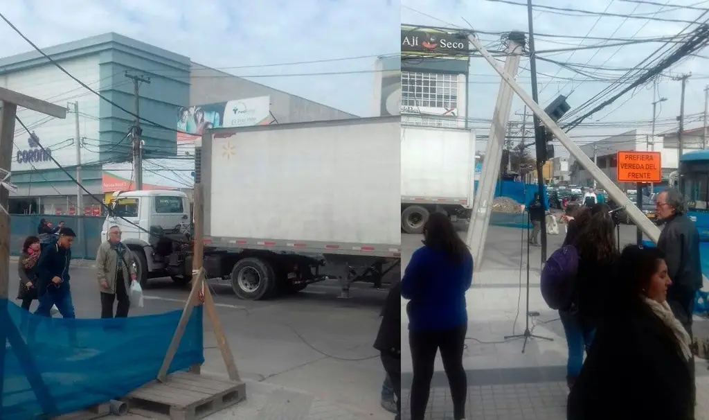 Video: Camión se enredó con cables en 5 de abril y produjo corte de energía eléctrica