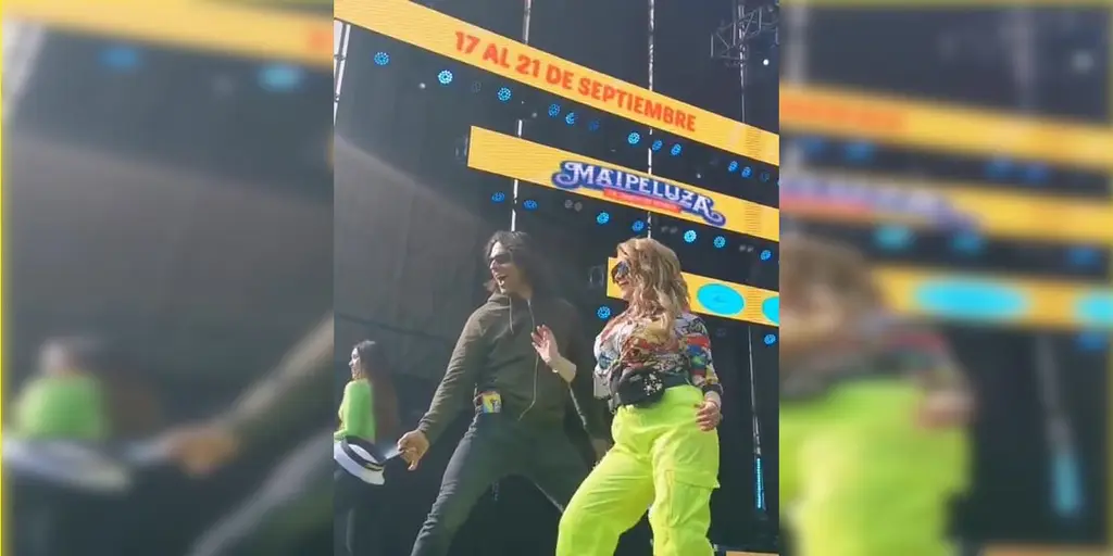 Alcaldesa de Maipú Cathy Barriga Guerra se luce bailando en festival Maipeluza