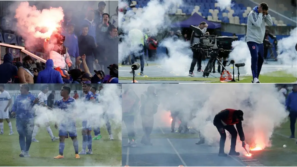 Bochorno en el fútbol chileno: Clásico universitario suspendido por violencia y caos en el estadio