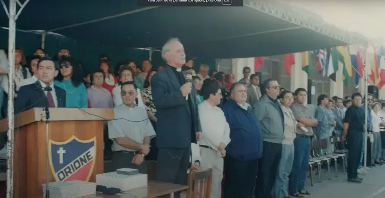 Héctor Limonta en la banda Don Orione
