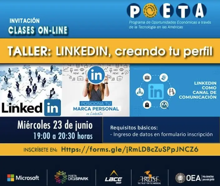Cursos gratuitos: Proyecto POETA ofrece cursos de Word, LinkedIn y Creación de Android Apps