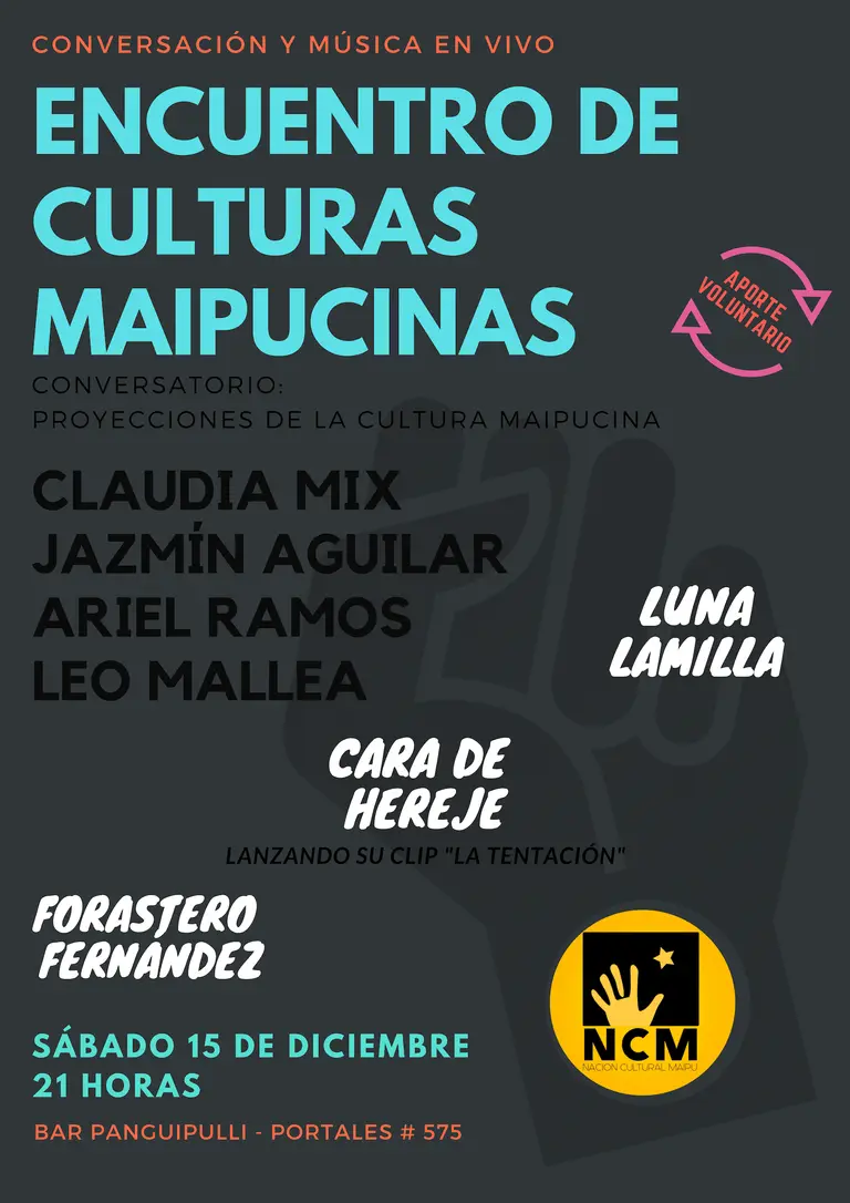 Este sábado se realiza el Encuentro de Culturas Maipucinas en el Bar Panguipulli