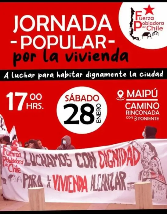 Jornada popular por la vivienda digna: agrupación invita a la comunidad a dialogar sobre el déficit habitacional