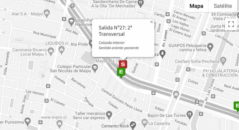 #SOSMaipú: Se informan trabajos viales nocturnos en Vespucio Sur