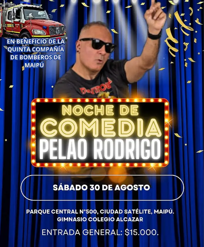 noche de comedio de bomberos de Maipú