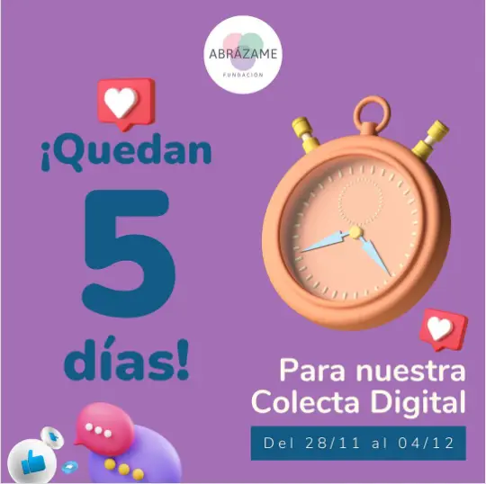 Fuente: Fundación Abrázame (Instagram)