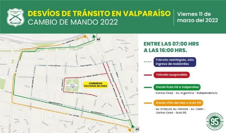 cambio de mando calles valpo