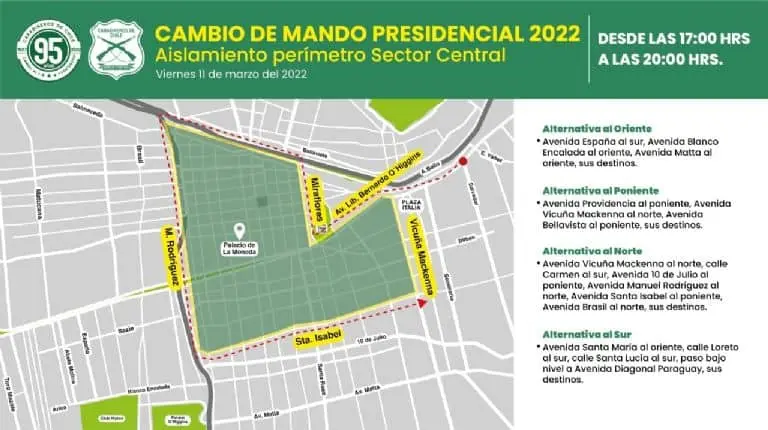 cambio de mando calles