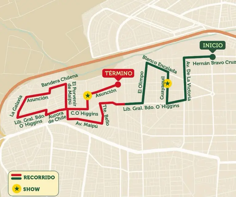 Caravana Navideña en Maipú
