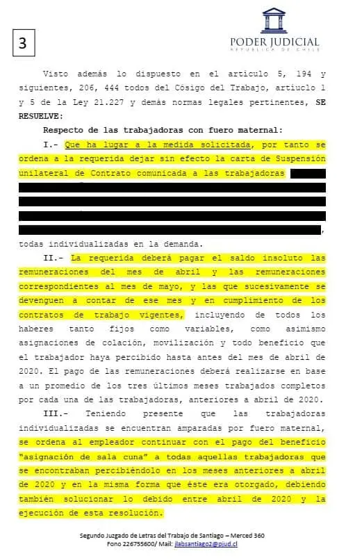 Trabajadoras logran histórico triunfo contra Hites: juez obliga a pagar sueldos por suspensiones de contrato