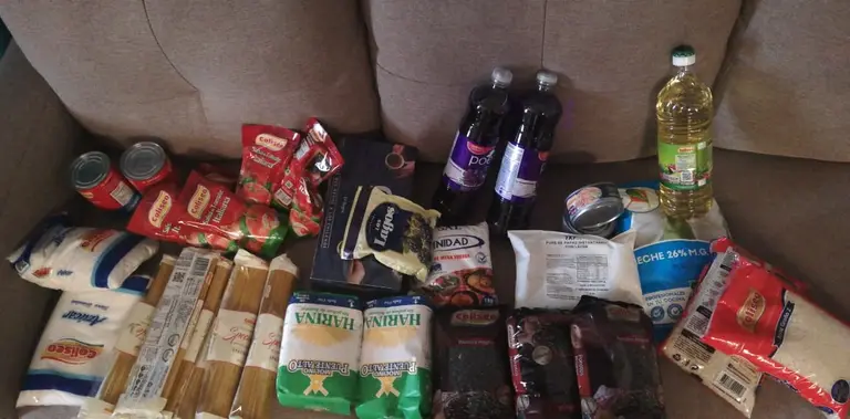 Te contamos qué trae la caja de mercadería y cómo fue el despliegue de autoridades hoy en Maipú