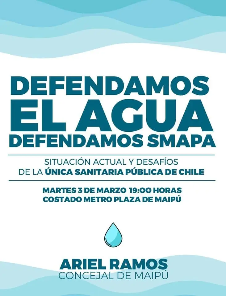 Concejal Ariel Ramos invita a cuenta pública ciudadana de Smapa en Plaza de Maipú