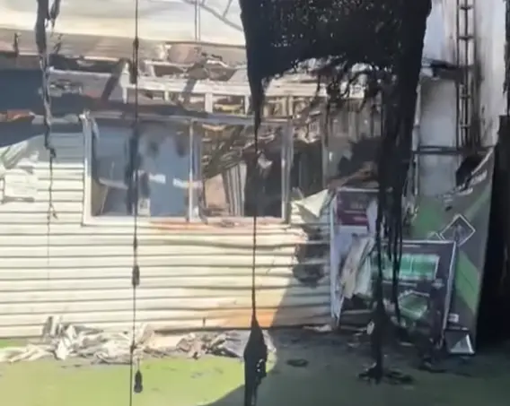 Incendio a Complejo Deportivo de Roberto Cereceda