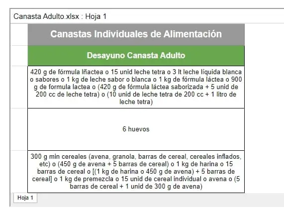 Comunidad de educación para adultos denuncia canastas de alimentos insuficientes de Junaeb