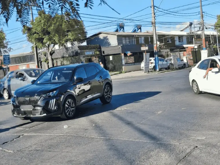 peligroso cruce en Villa Pehuén