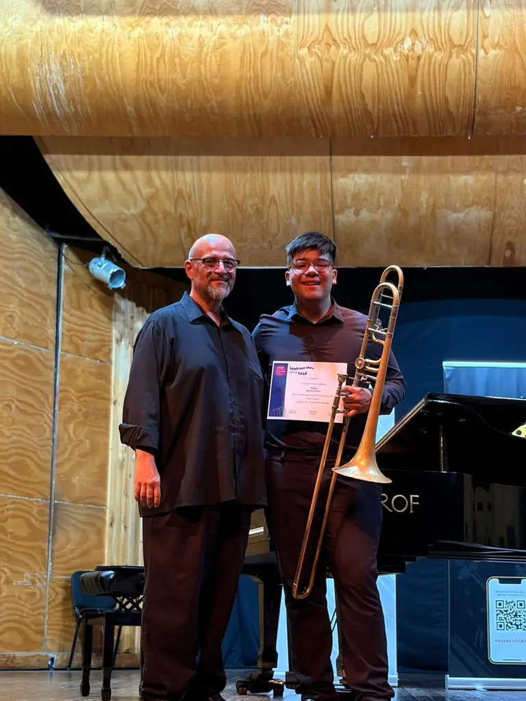 Diego Barrionuevo: el trombonista formado en Maipú que debutará como solista tras consagrarse en concurso nacional