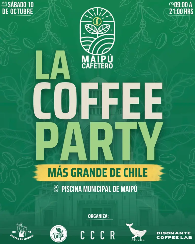 Vuelve la Coffee Party más grande de Chile: Maipú Cafetero se realizará el 10 de octubre