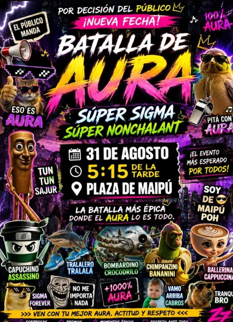 Primer «Batalla de Aura» de Maipú tiene fecha: cita confirmada para hoy en la plaza cívica