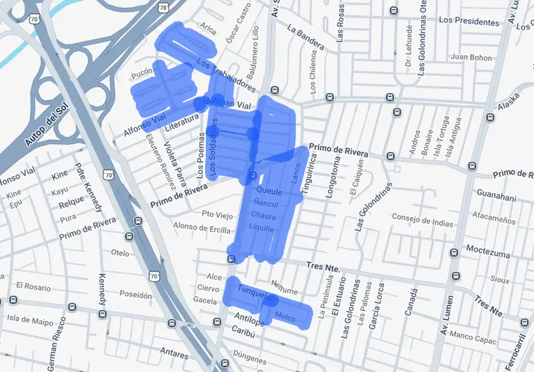 Enel programa cortes de luz en cuatro barrios de Maipú entre el lunes 28 y el miércoles 30 de septiembre