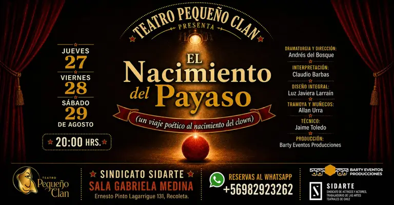 Teatro Pequeño Clan de Maipú te invita a disfrutar de sus funciones: lo recaudado servirá para financiar viaje a festivales en Ecuador y España