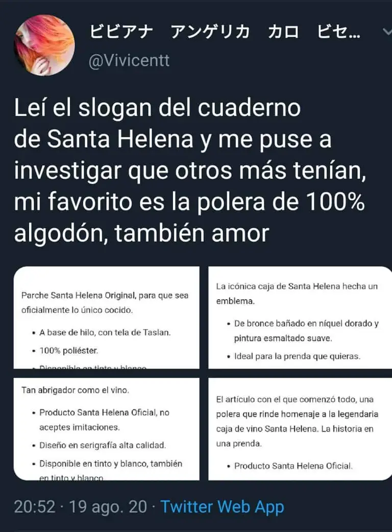 Tienda oficial Santa Helena se vuelve viral con sus curiosos productos