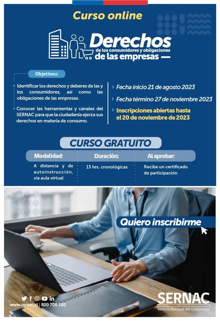 curso gratis sernac