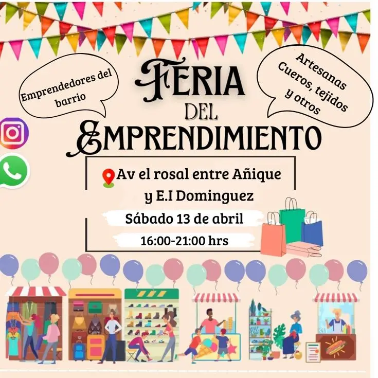 feria de emprendimiento el rosal la farfana