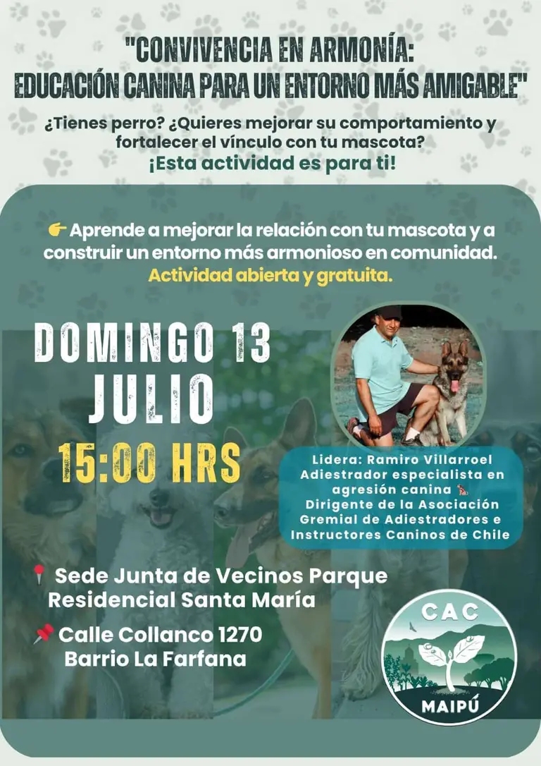 educación canina en La Farfana