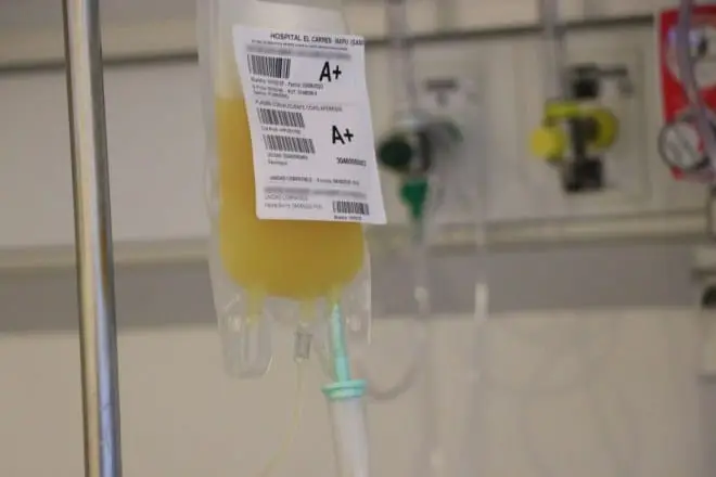 Plasma Convaleciente. Foto Hospital El Carmen