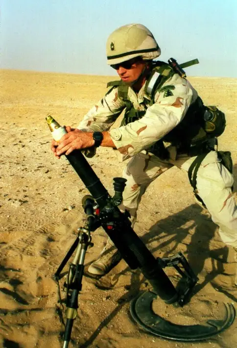 mortero de guerra