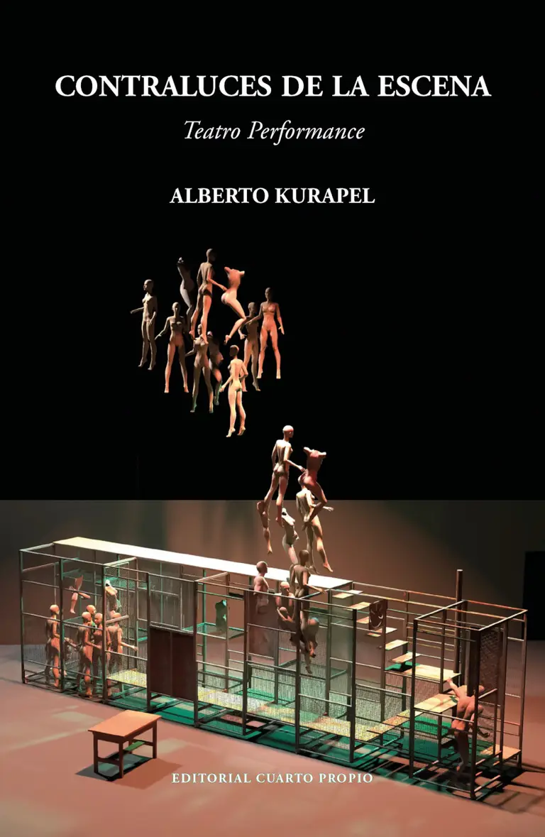 Portada de libro "Contraluces de la Escena" sobre teatro.
