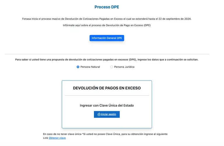 DPE Fonasa.