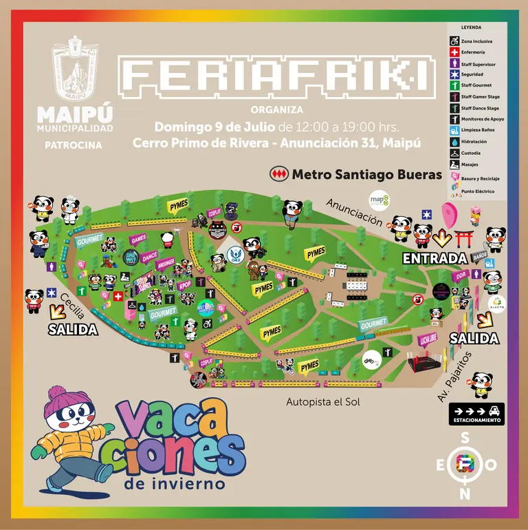 mapa feria friki-maipu-julio-2023