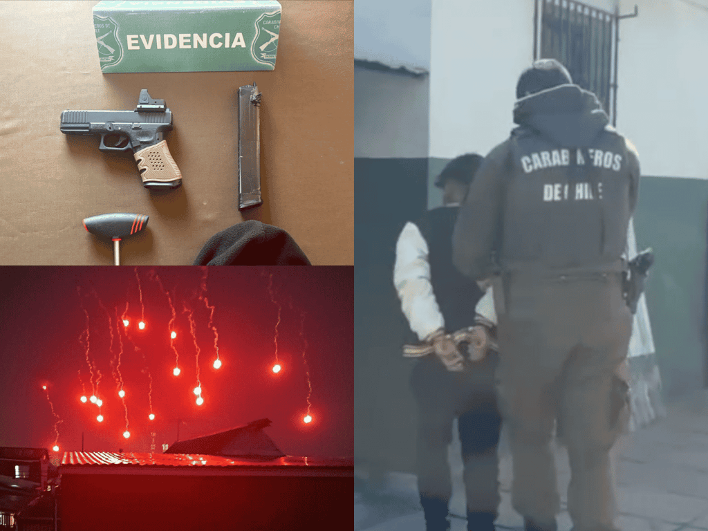 Balacera y lanzamiento de fuegos artificiales en Villa San Luis I: Dos adolescentes de 16 años detenidos en Maipú