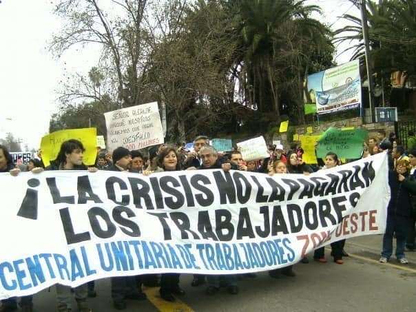 Protestas trabajadores Codeduc (año 2009)