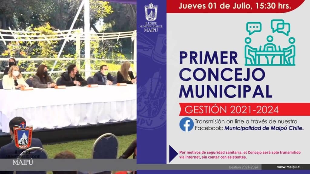 Primera sesión de concejo municipal será transmitido a través de facebook live