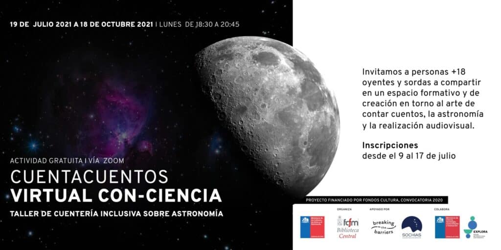 afiche tallere cuenta cuentos personas sordas y mudas
