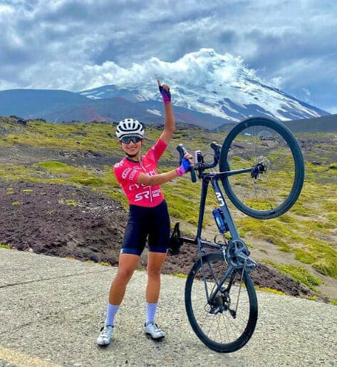 Ciclista Fernanda Subiabre