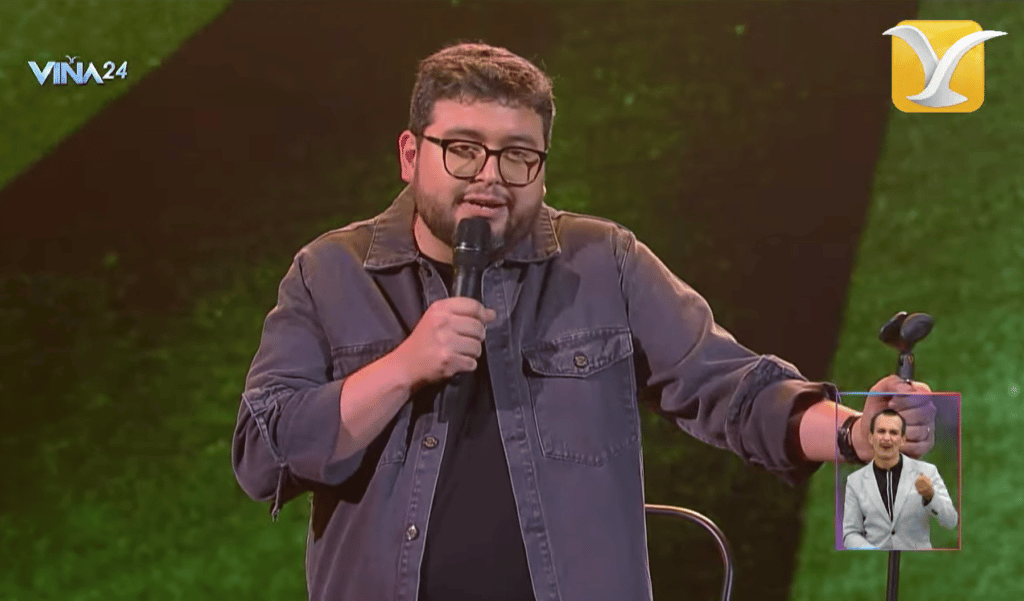 El chiste sobre Cathy Barriga que sacó carcajadas en Viña: Luis Slimming no se olvidó de Maipú en su exitosa rutina