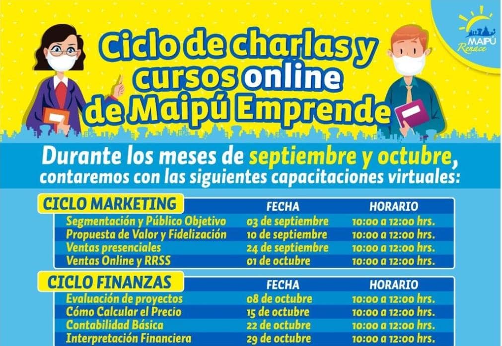 Municipalidad ofrece cursos y charlas para emprendedores