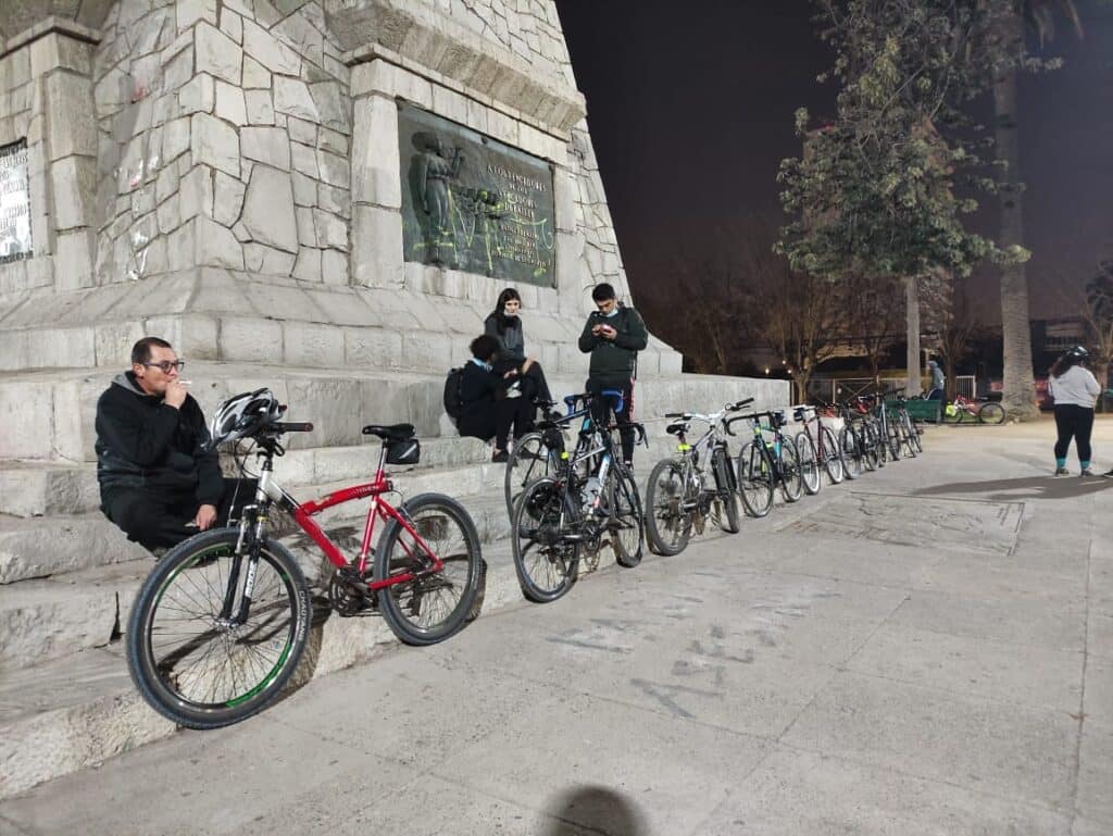 Libertad a los presos políticos: Ciclomarcha se tomó las calles de Maipú