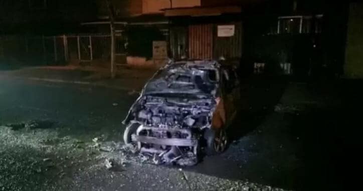 auto incendiado Maipú