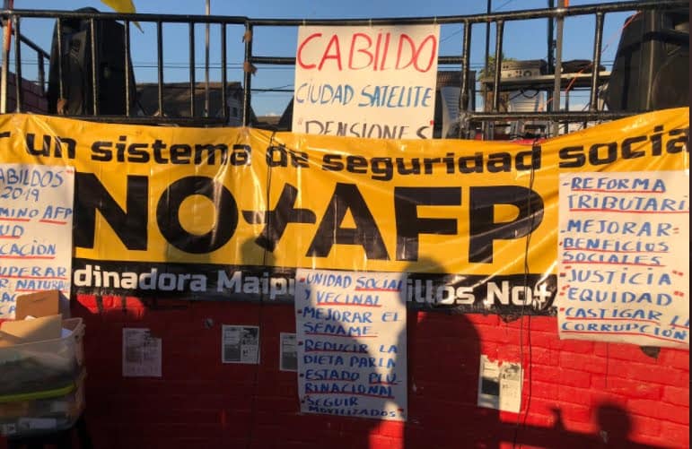 cabildo no+afp Maipú