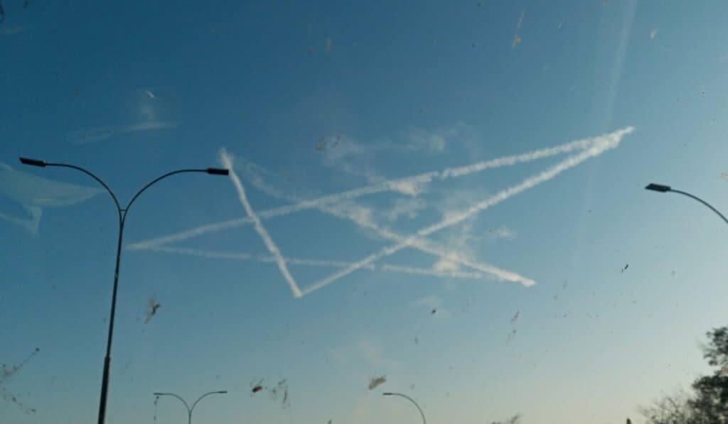 estrella dibujada en el cielo