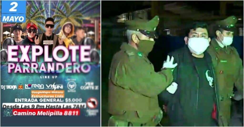 Parrandero de Maipú con arresto domiciliario: Fiscal precisó además que Carabineros llegó por denuncia de vecinos