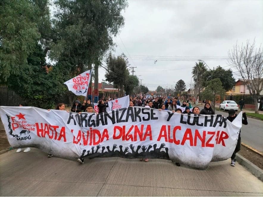 fuerza pobladora marcha