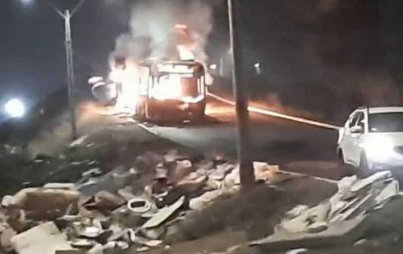 incendio transantiago red bus